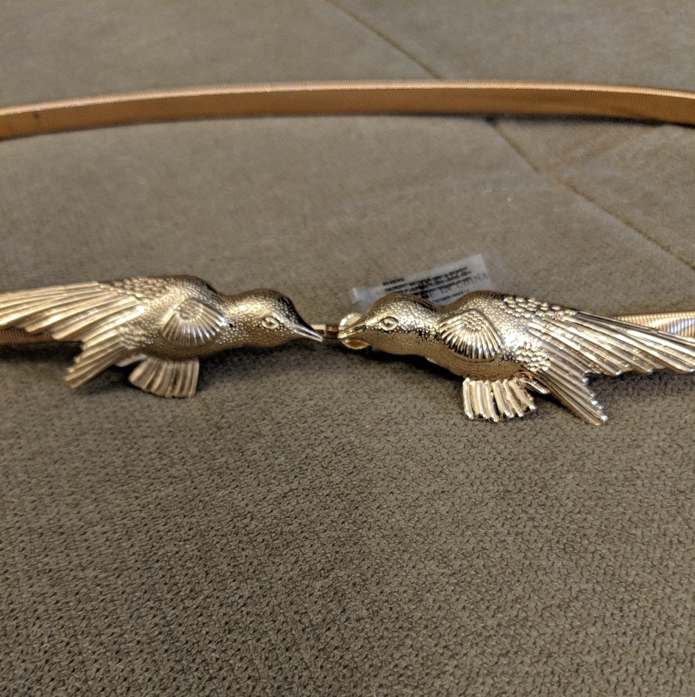 NWT Tranquil Trinket metal bird belt